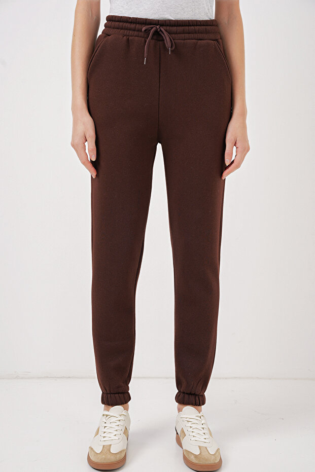 55450 Model Three Thread Brown Sweatpants - 4