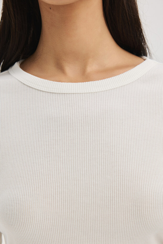 Uzun Kollu Basic Tişört - 4