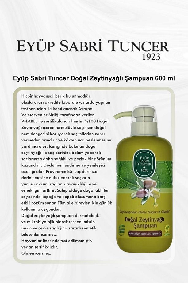 Doğal Zeytinyağlı Şampuan 600 ml 5 Al 4 Öde ve Rosie Pamuk - 2