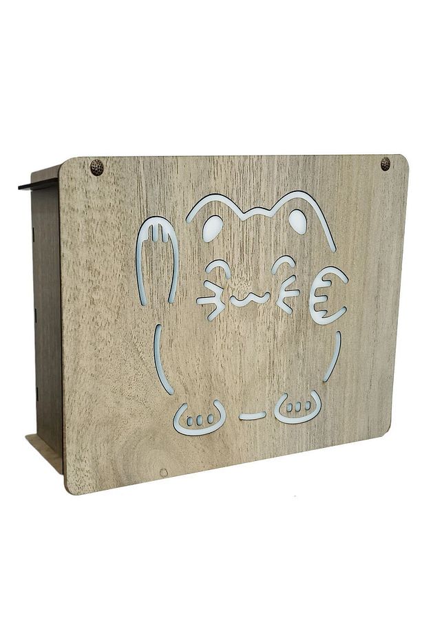 Modem Saklama Kutusu - 25x18x9 Cm - KEDİLİ KAPAK - 1