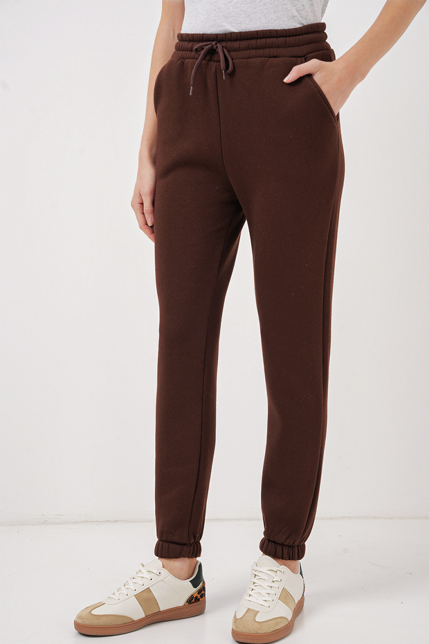 55450 Model Three Thread Brown Sweatpants - 2