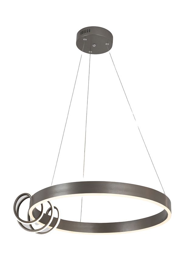 Feyza Krom Yuvarlak 50 Watt Modern Tasarım Salon Avize - 2