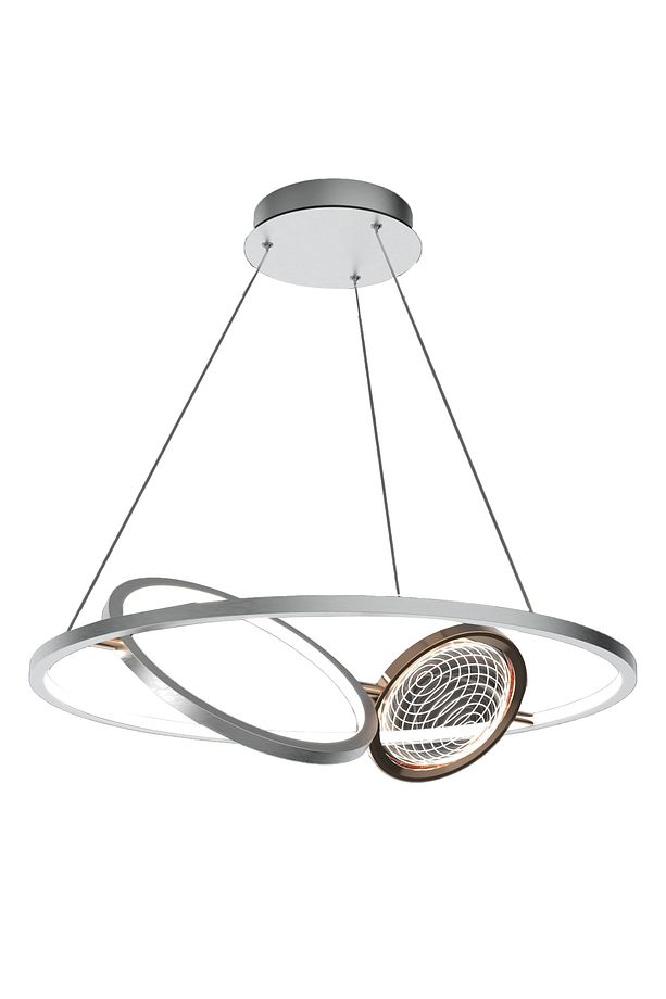 Bennan 60'lık 60 Watt Krom Gold Modern Oturma Odası, Mutfak, Salon Led Avize - 2