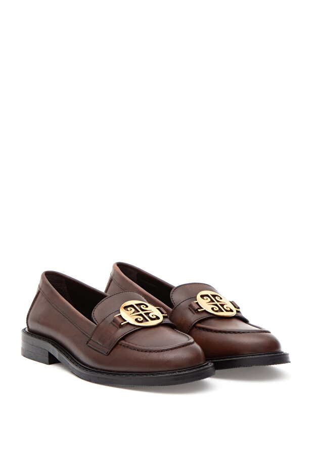 Tan Leather Casual Shoes 50295574-Vr099
