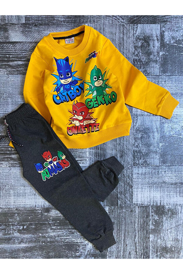 Kaliteli 2ip erkek çocuk eşofman takım - 2