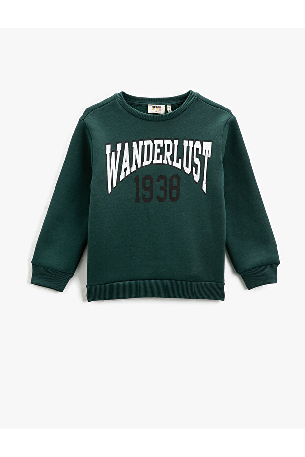 Sweatshirt Long Sleeve Crew Neck Checked
