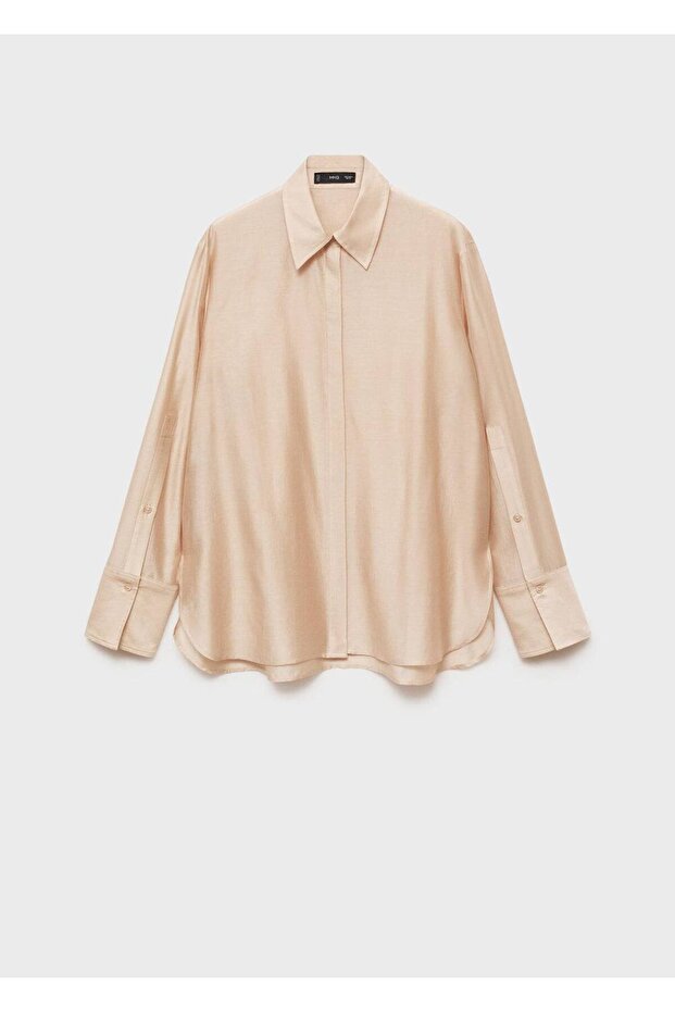 Saten lyocell gömlek - 3