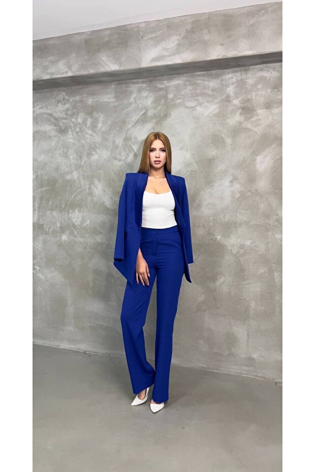 Women's Satin Detailed Faced Suit