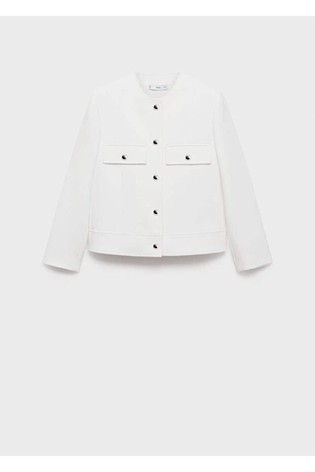 Düğmeli cepli ceket - 3