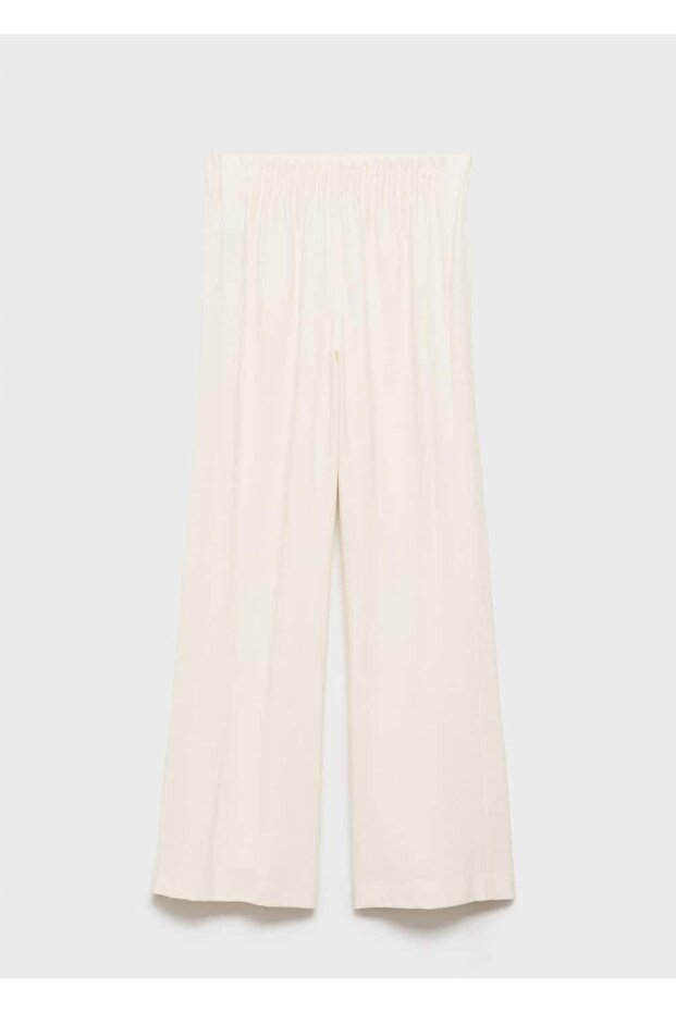 Elastik belli wideleg pantolon - 3