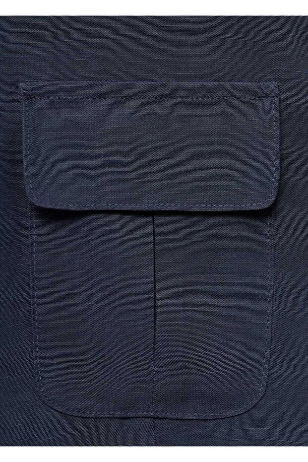 Crop lyocell gömlek - 6