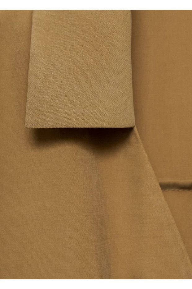 Düğmeli modal elbise - 7