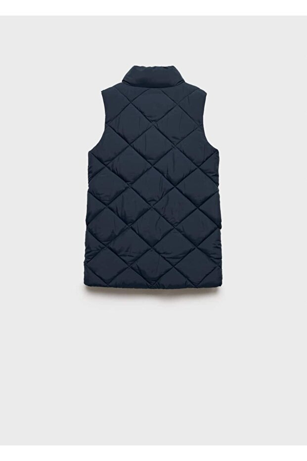 Uzun kapitone yelek - 4