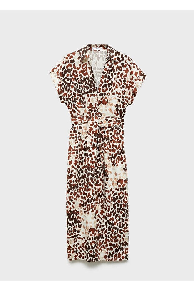 Vázané šaty s leopardím vzorem - 3