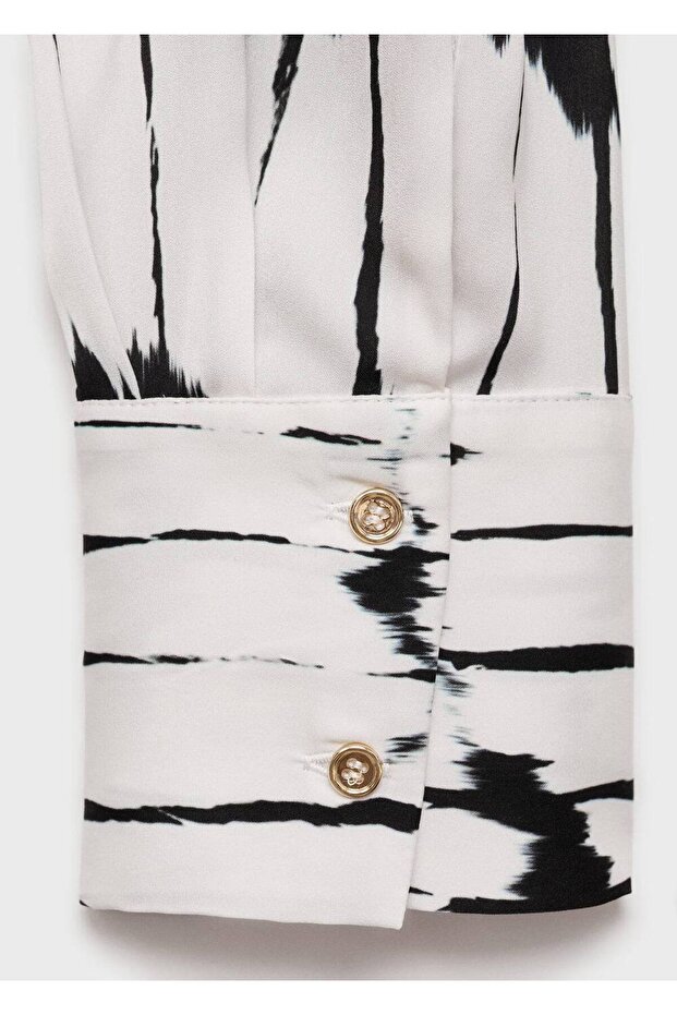 Desenli gömlek elbise - 4