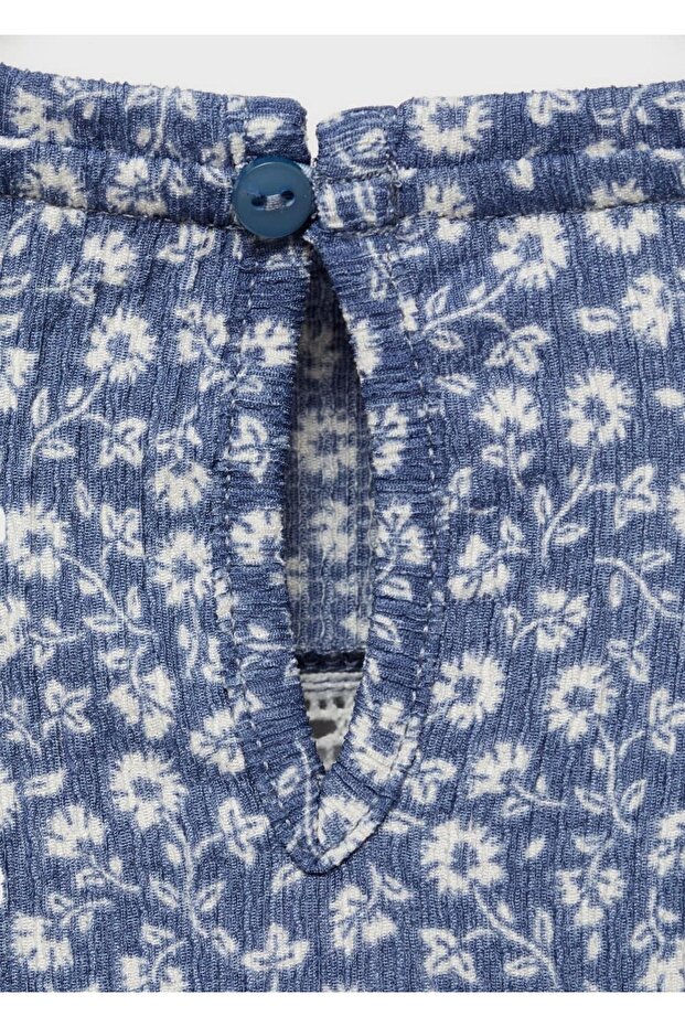 Çiçek desenli bluz - 4