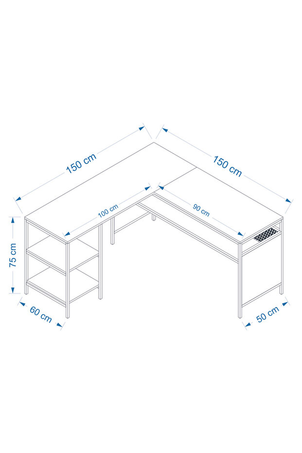 Deluxe Köşe Çalışma Masası - 3