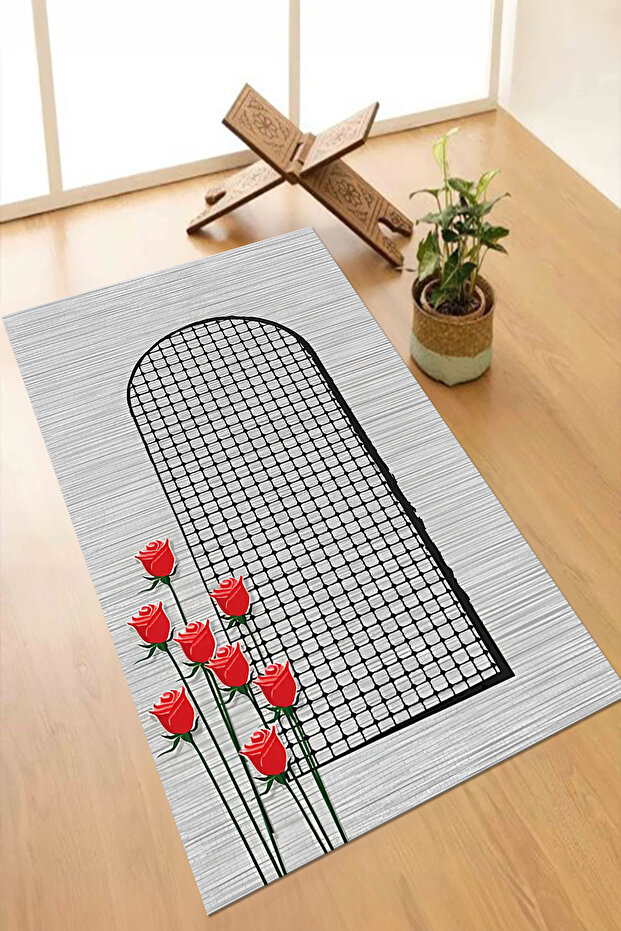 Digital Printed Non-Slip Base Washable Dowry Gift Prayer Mat Prayer Rug