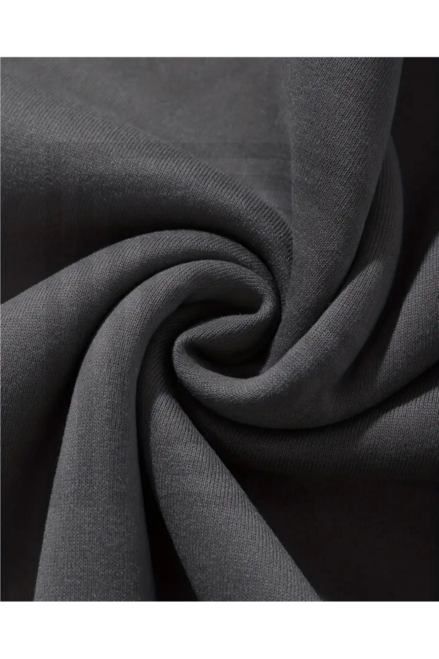 سويت شيرت أساسي برقبة دائرية مدخنة FM4477 - 5