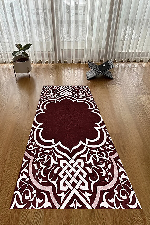 Digital Printed Non-Slip Base Washable Dowry Gift Prayer Mat Prayer Rug