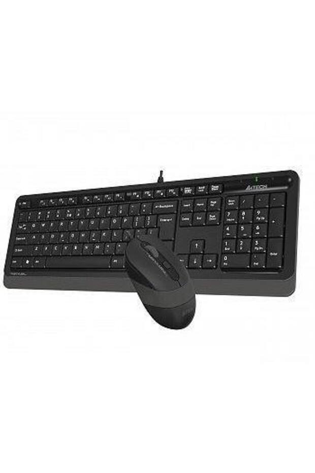 F1010 Usb Q Trk Optic Mouse Siyah/gri Standart Klavye - Mouse Set - 2