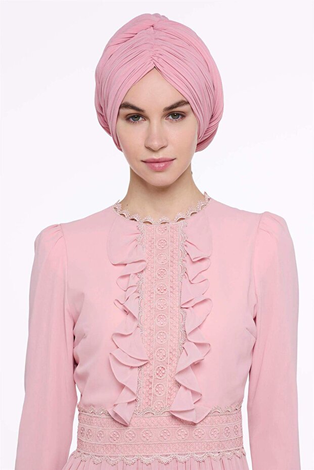 ÇAPRAZ BAĞLAMALI BONE Pembe - 1