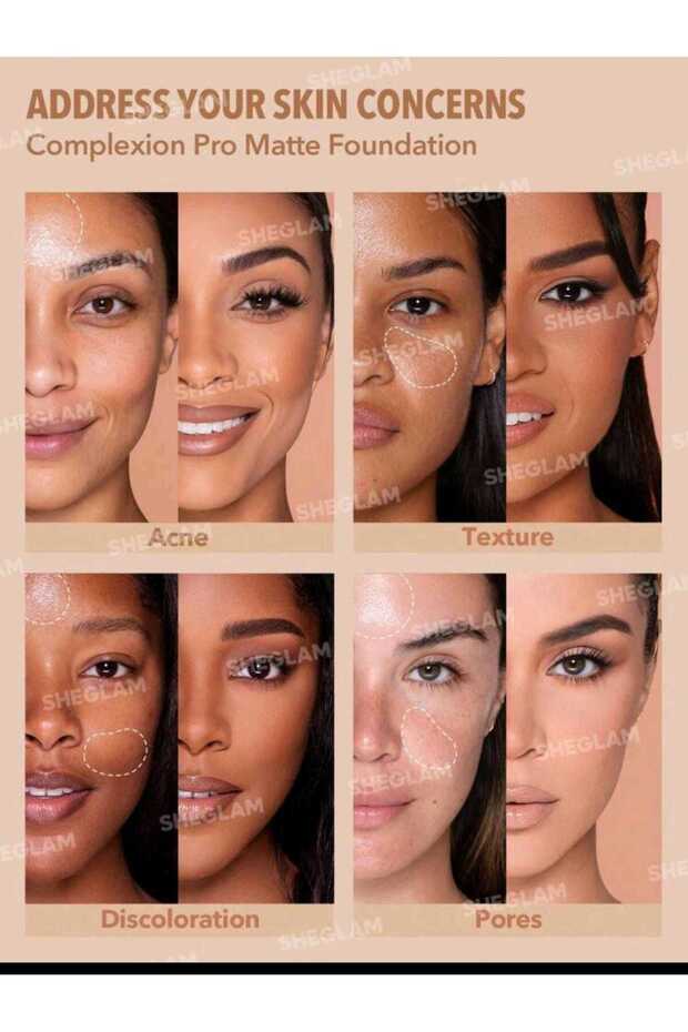 Matte Foundation Nude Renk - 4