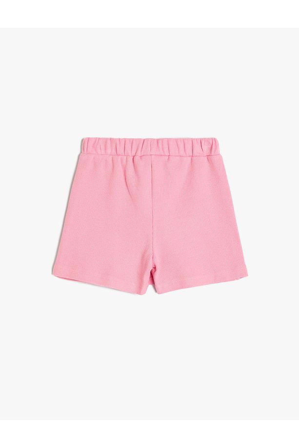 Basic Mini Şort Etek Kruvaze Beli Lastikli Pamuklu - 2