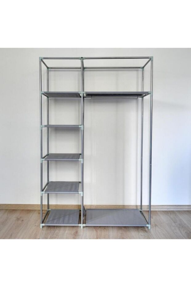 Elit Yandan Raflı Çelik Profilli Bez Dolap - 4