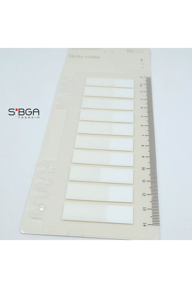Şeffaf Beyaz Renksiz Transparan Postit Post-it Post It. Kitap Ayracı Ayraç Postit Sticker 200 Yaprak - 3