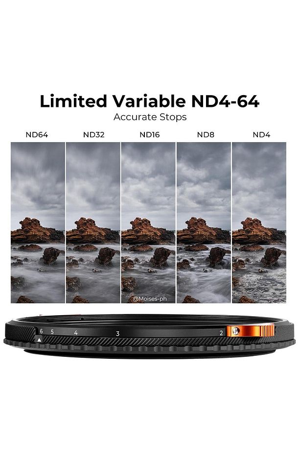55mm CPL + ND4-ND64 Varıable Nano-X Serisi 2 in 1 Filtre ( 2-6 stop ) - 2