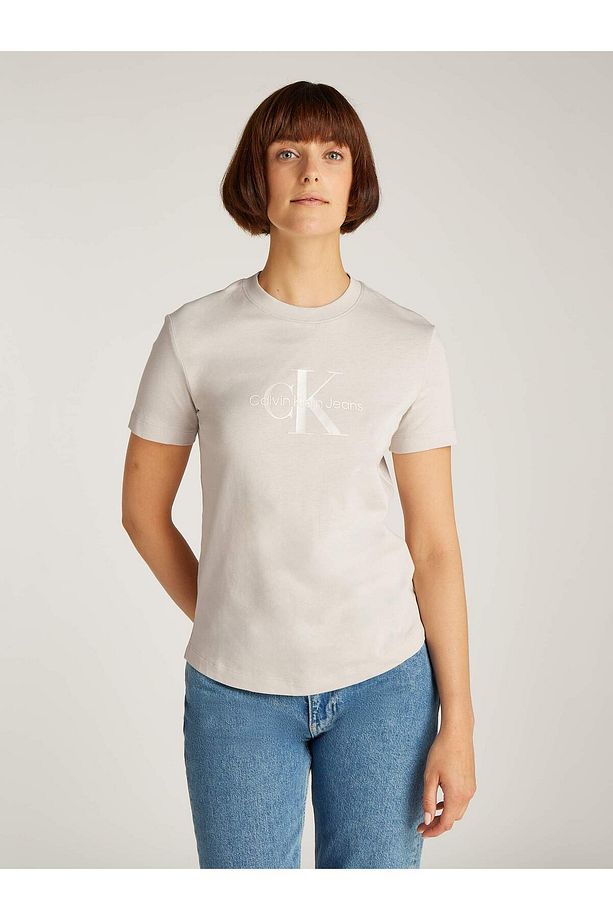 GLOSSY MONOLOGO REGULAR TEE - 1