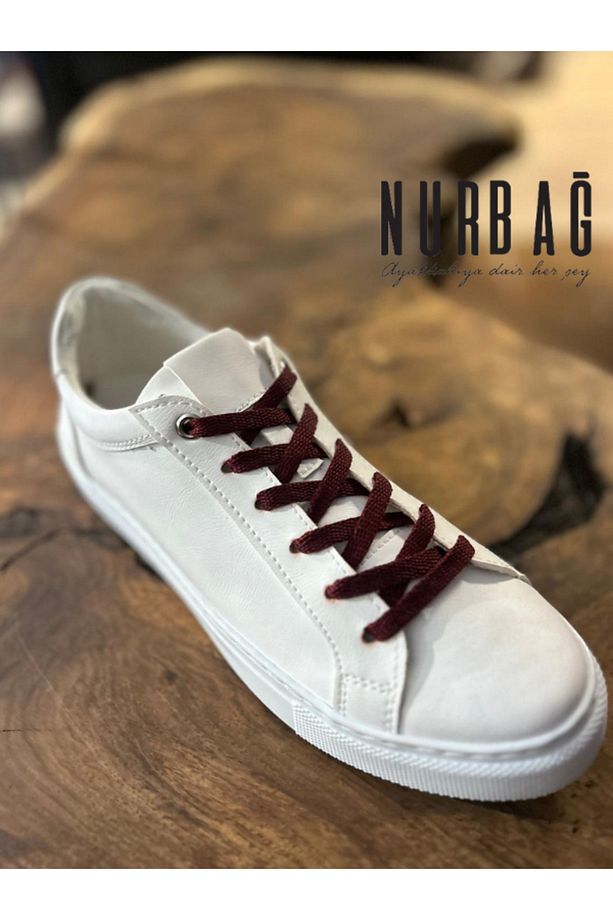 NURBAĞDOKUMA BORDO YASSI POLYESTER BAĞCIK 120 CM 1 ÇİFT - 2