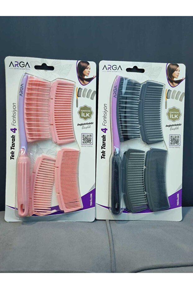Changelable 4-Header Functional Comb Pink - 4