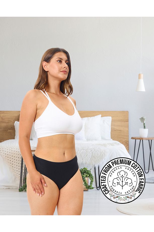 Kadın Külot Pamuklu Slip Renkli 10'lu Paket Yüksek Bel Iç Çamaşırı (MULTİCOLOR - X39) - 3