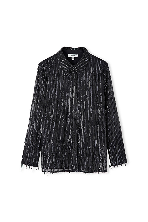 Payet işlemeli gömlek - 3