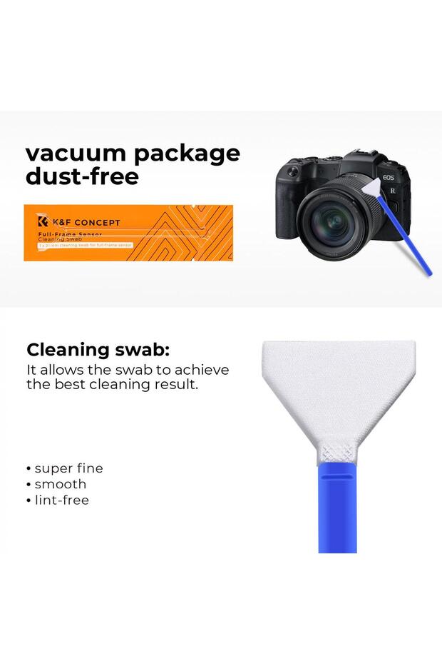 Sensör Temizleme çubuğu - 10 lu Paket ( Full Frame  ) Uzun saplı - 3