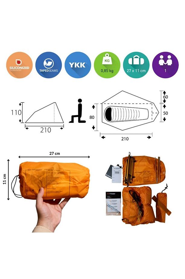 Pack-dsl 1 Kişilik 4 Mevsim Ultralight Çadır - 3