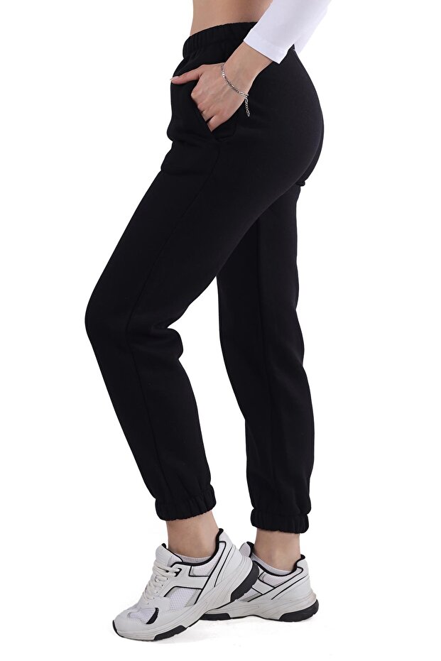 Siyah Paça Lastik Eşofman 8000M - 2