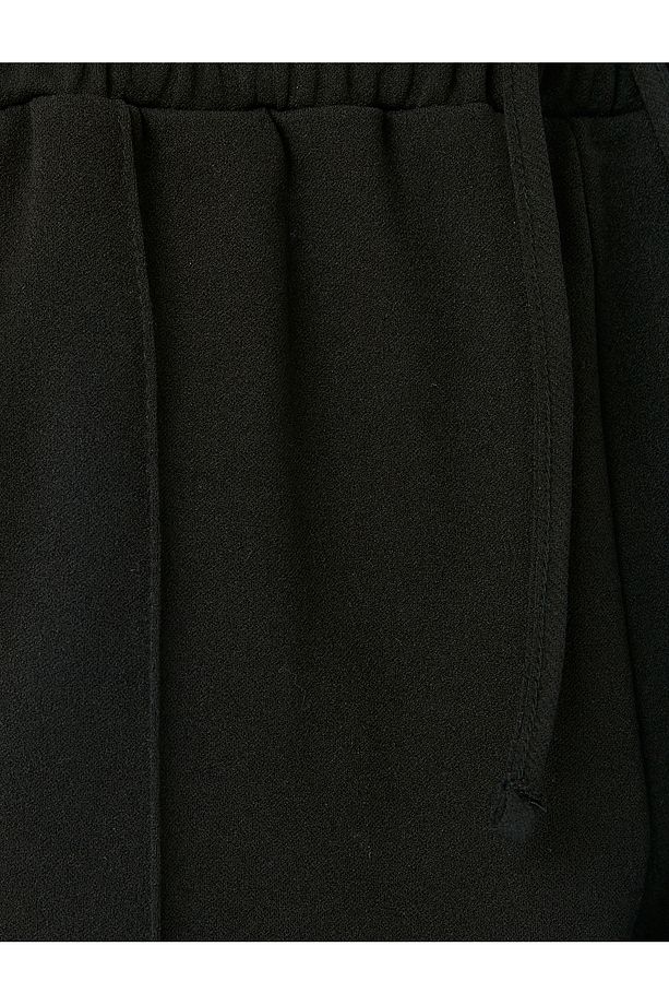 Krep Scuba Kumaş Beli Lastikli Cepli Eşofman Pantolon - 6