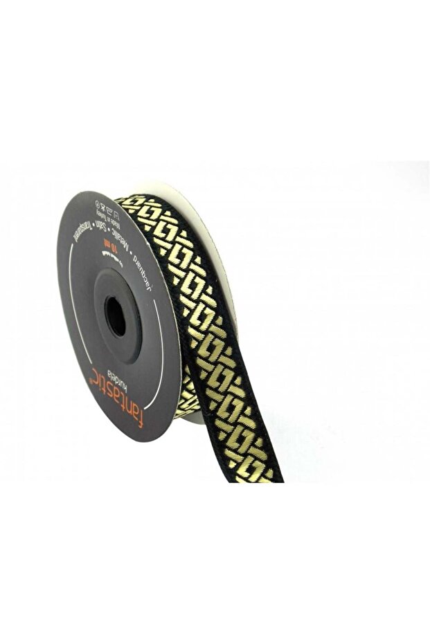 16069-Bordür - 10 m Black-Gold