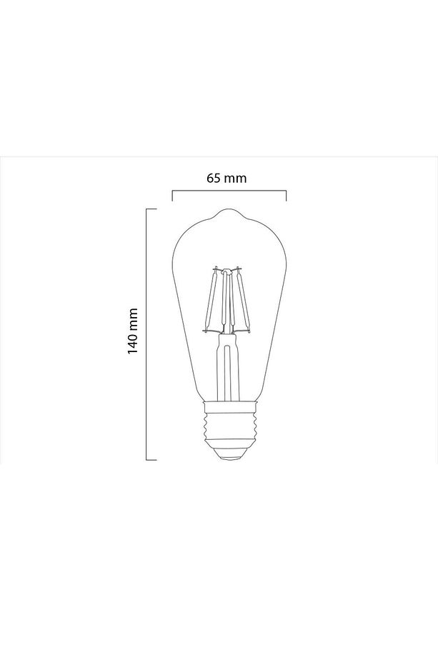 8w St64 Rustik Led Ampul 10'lu Paket - 3