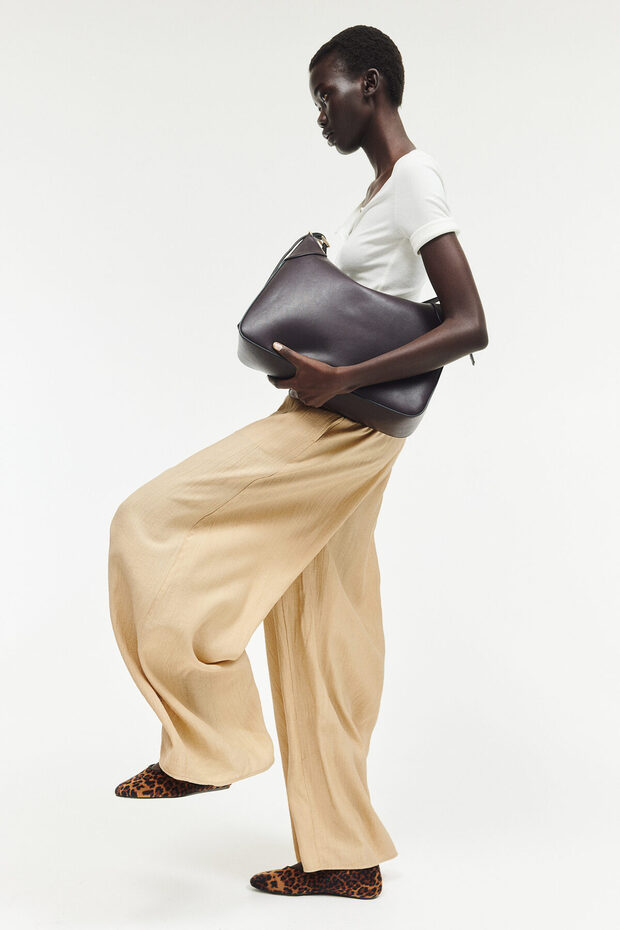 Geniş Krinkle Pantolon - 1