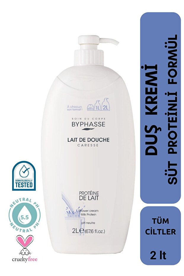 Caresse Milk Protein Extract Shower Cream 2000ml