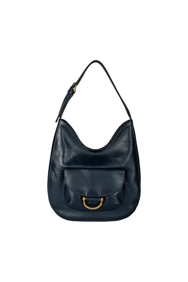 Chestnut 02 Midnight Blue Leather Tote – Elegant & Practical