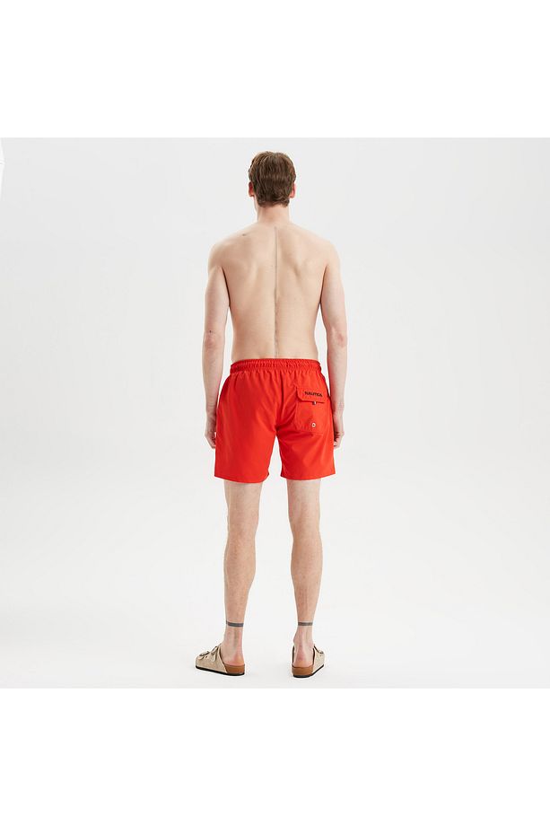 Erkek Kırmızı Regular Fit Deniz Şortu - 2
