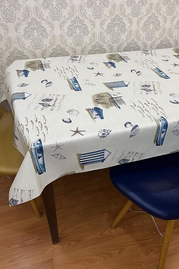 Pvc Elyaf Tabanlı Silinebilir Muşamba Masa Örtüsü_kayık_c132 - 4