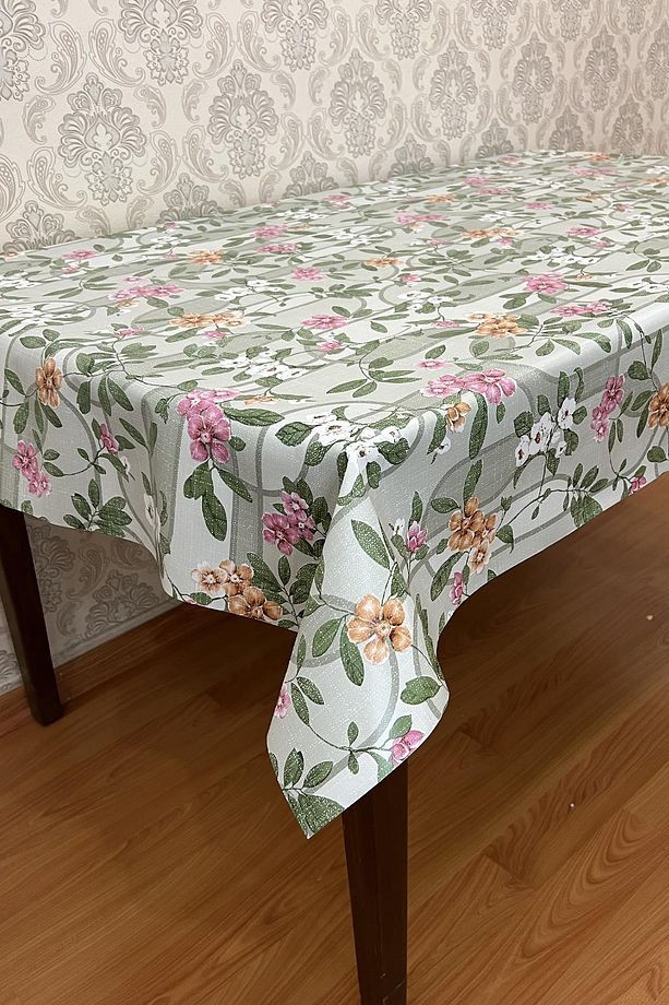 Pvc Elyaf Tabanlı Silinebilir Muşamba Masa Örtüsü_çiçek_1224 - 3