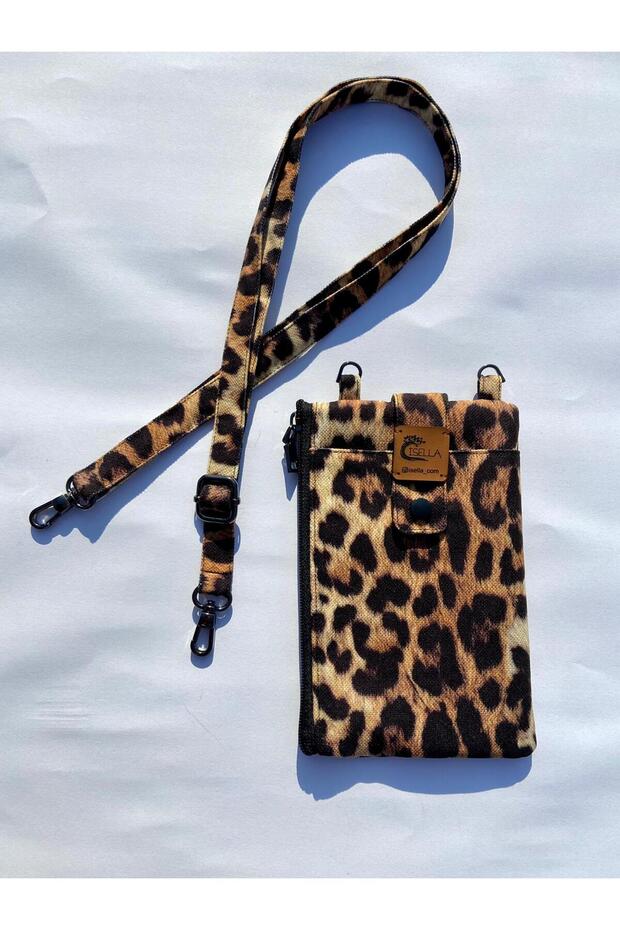 Leopard Patterned Phone Wallet - 4