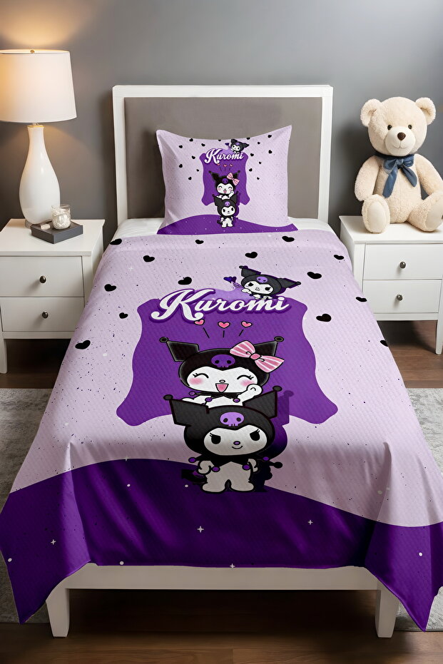 Naughty Kuromiler Patterned Single Baby Child Pique Set